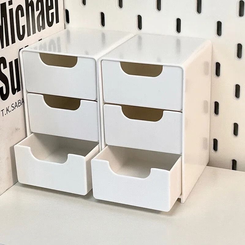 Three Tier Desk Organizer with Drawers for Office Supplies Jewelry and Cosmetics Storage