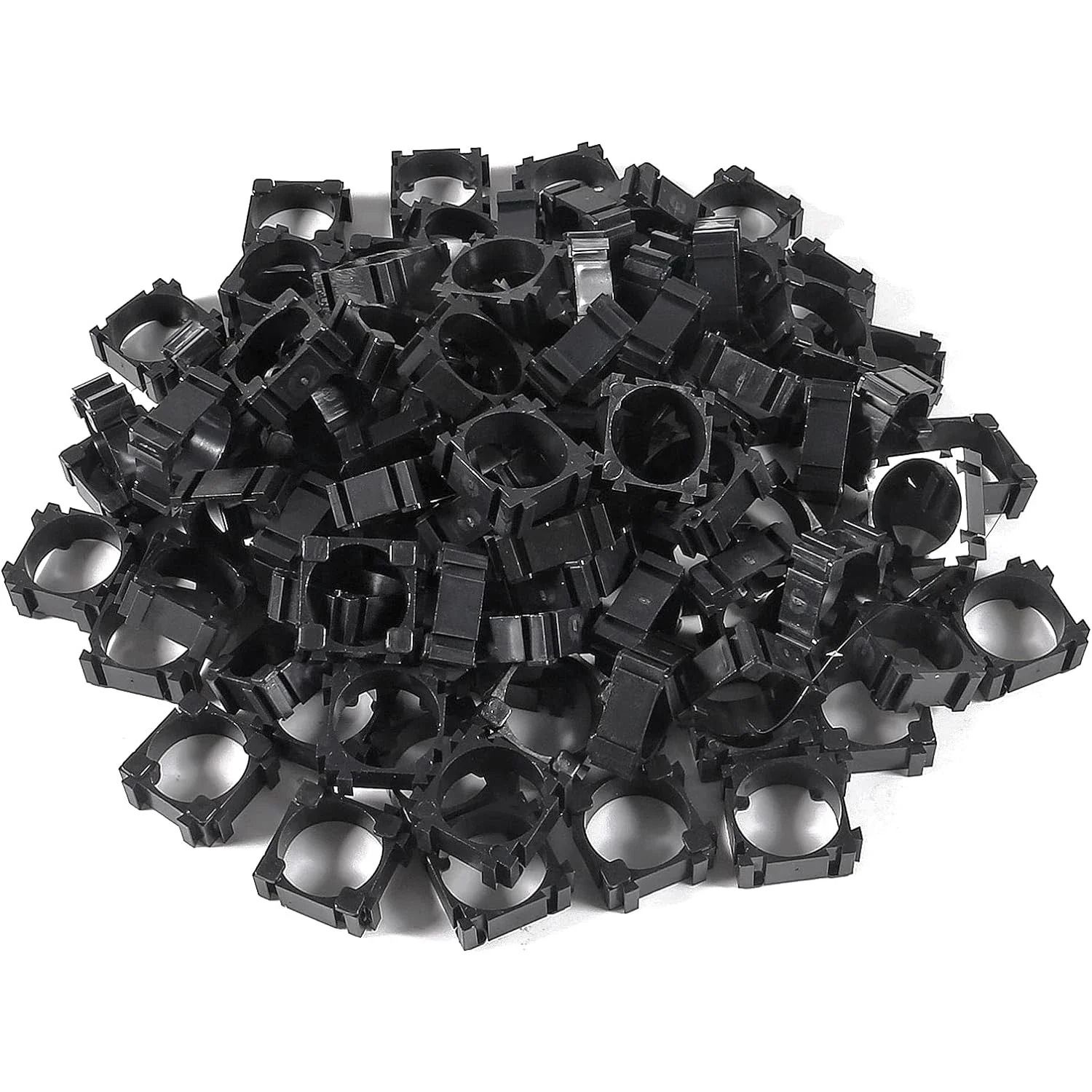 100 Pcs 18650 Battery Holder Plastic Battery Pack Bracket for DIY Projects