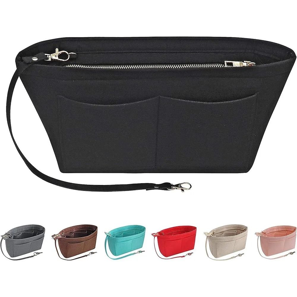 Felt Tote Bag Organizer – Portable Multi-Pocket Handbag Insert & Cosmetic Liner