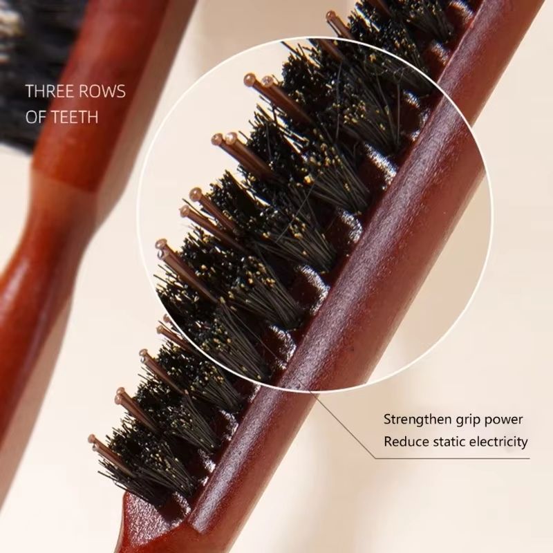 Versatile Mane Bristle Hair Brush Styling Set