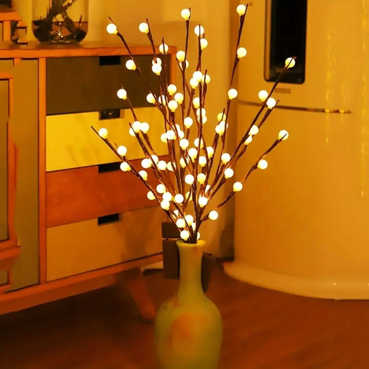 White Birch Twig Lights for Indoor Ambience