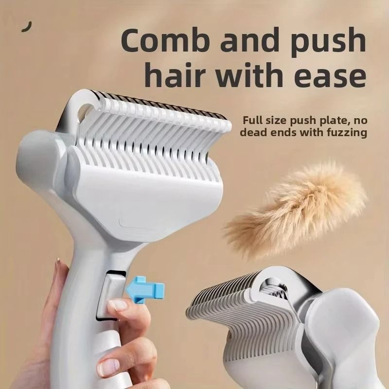 Stainless Steel Pet Dematting Comb – Professional Dog Hair Removal Brush – High-Yield Grooming & Deshedding Tool