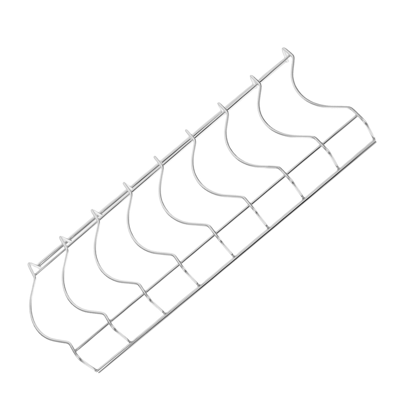 Stainless Steel Dish Rack with Sections, Bowl Holder, Drain Holes, Kitchen Drying Rack