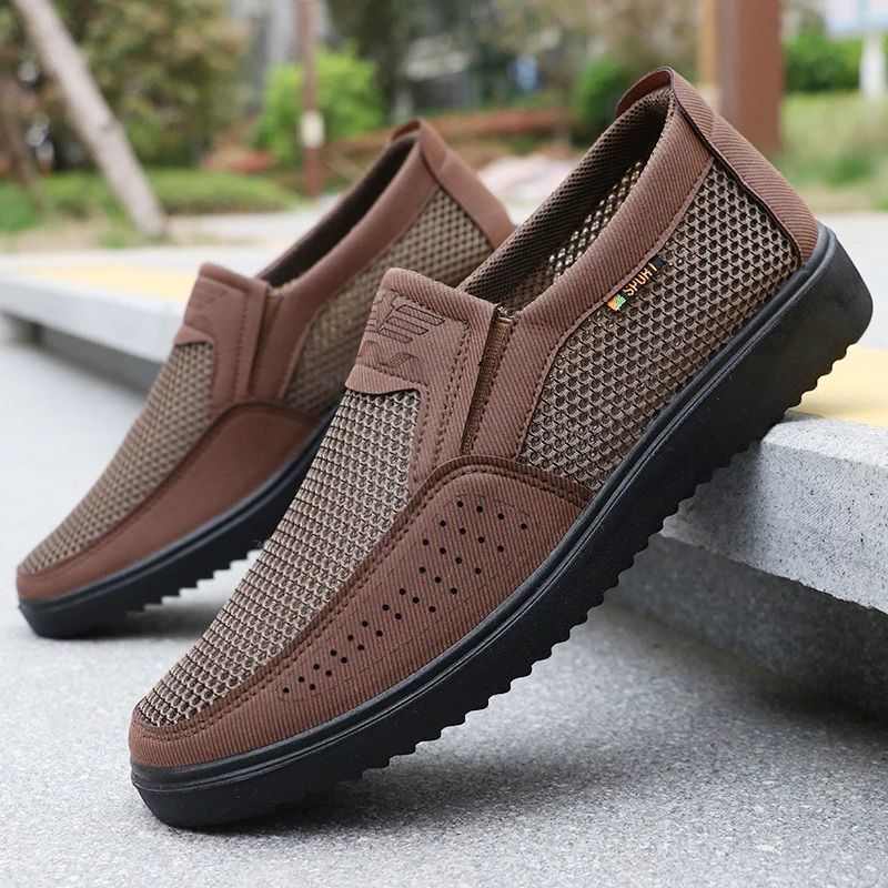 Mens Breathable Slip On Casual Shoes Lightweight Walking Sneakers