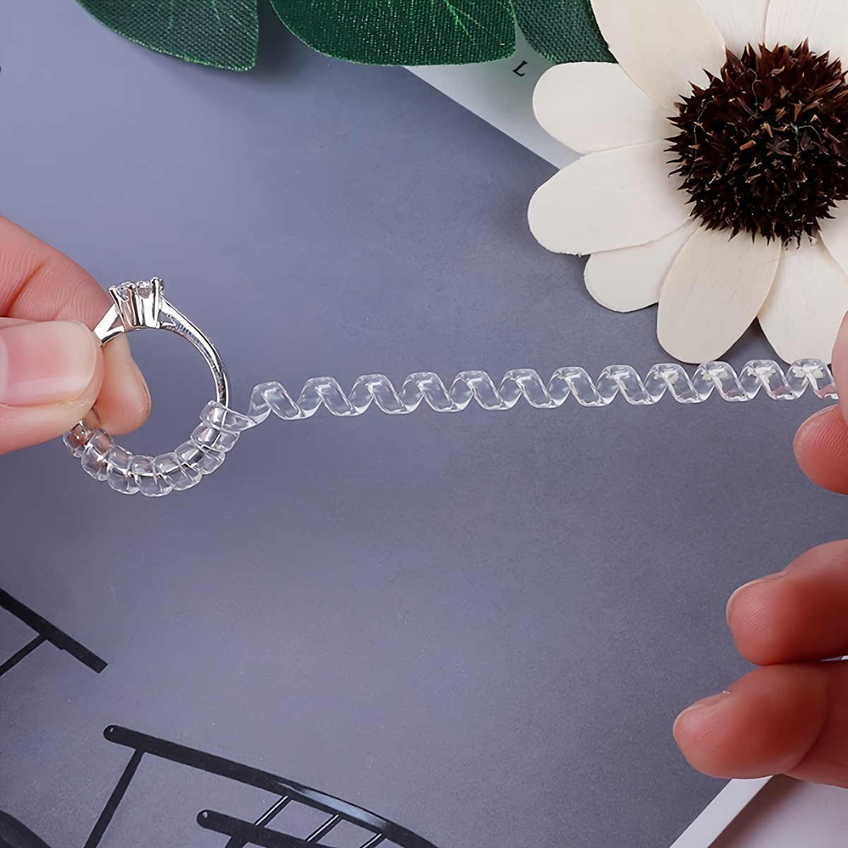 Spiral Ring Gasket Jewelry Fastener, Invisible Ring Size Adjuster, Ring Protection Adjuster for Loose Rings