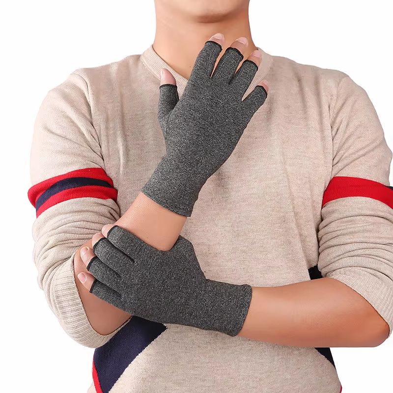 Cotton Compression Arthritis Gloves with Wrist Support