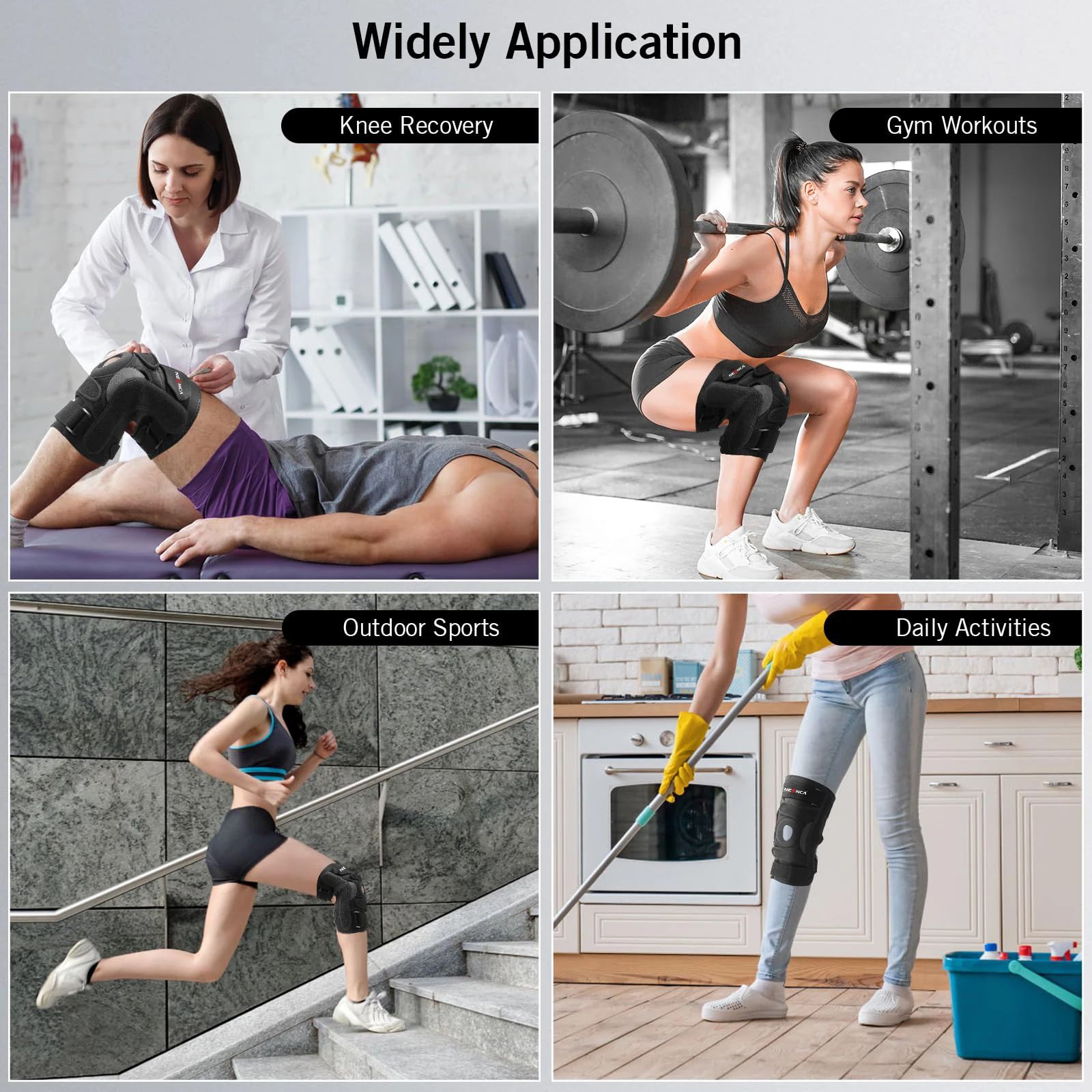 Three Section Hinged Knee Brace