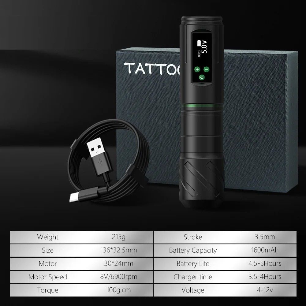 Professional Cordless Rotary Tattoo and PMU Pen Suite