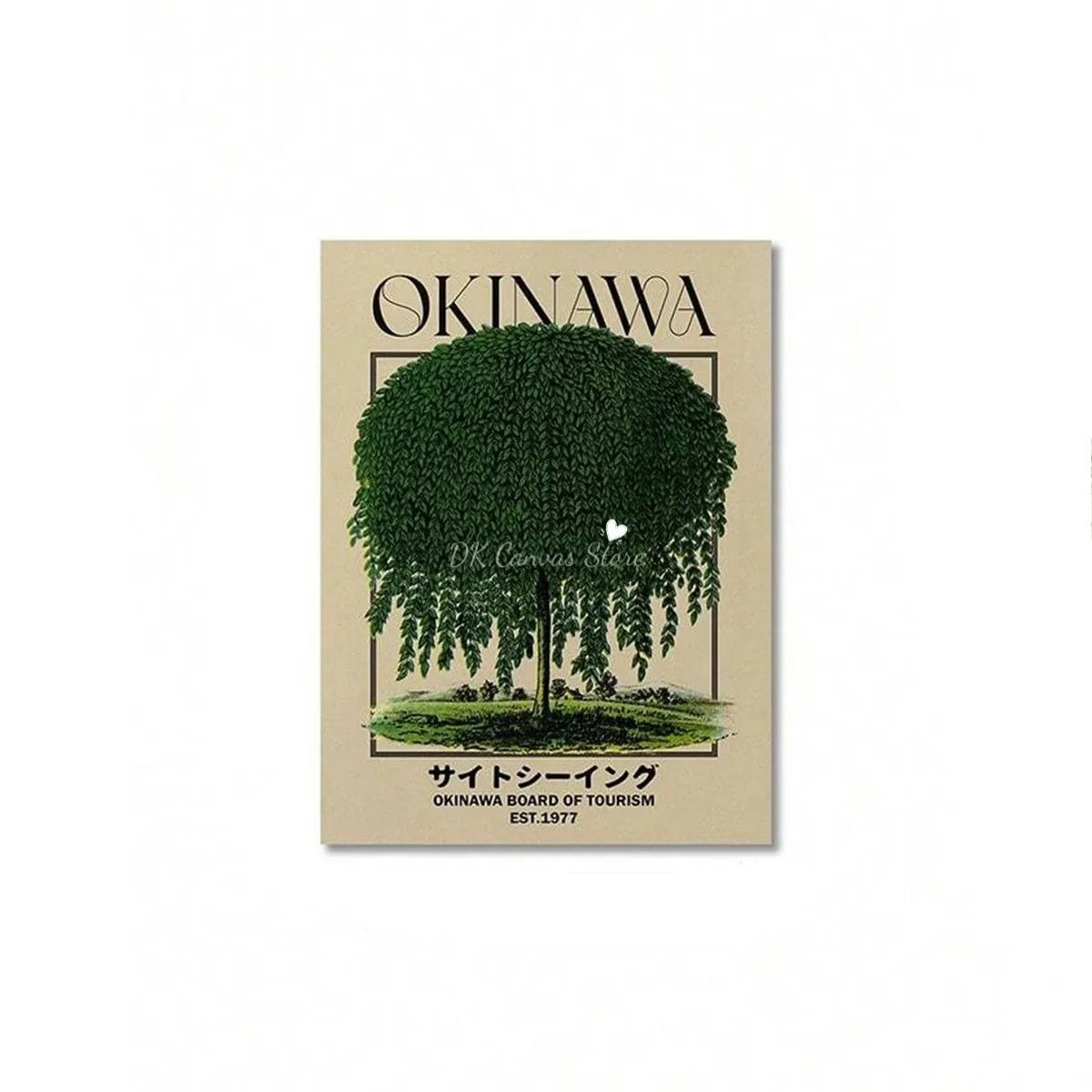 Okinawan Narrative Canvas – High-Definition Japandi Architectural Art