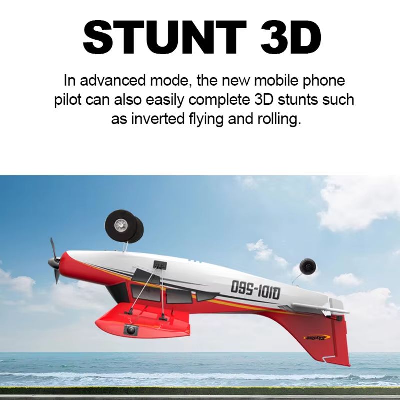 M7 QIDI-560D RC Airplane – 510mm Wingspan Stunt Plane with 6-Axis Gyro & Wind-Resistant Flight Control