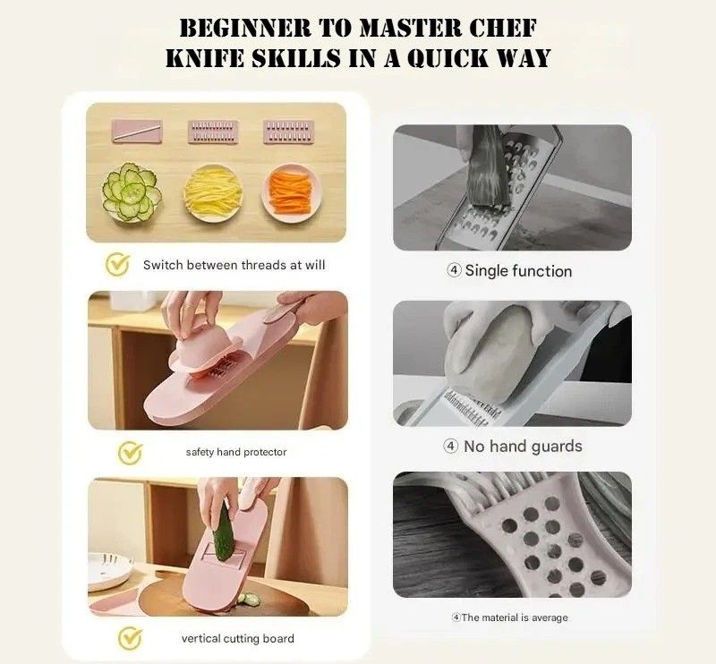Multi functional Household Grater and Slicer