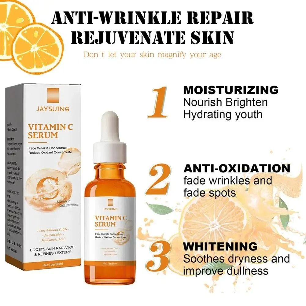 Vitamin C Wrinkle Remover Face Serum Firming Brightening Anti Aging Skin Care 30 ml