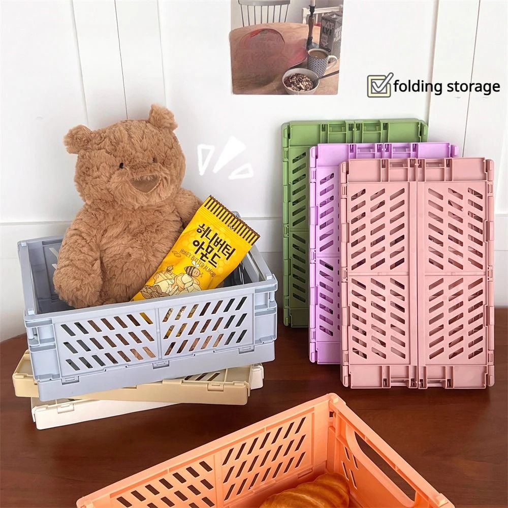 Folding Plastic Storage Box Organizer