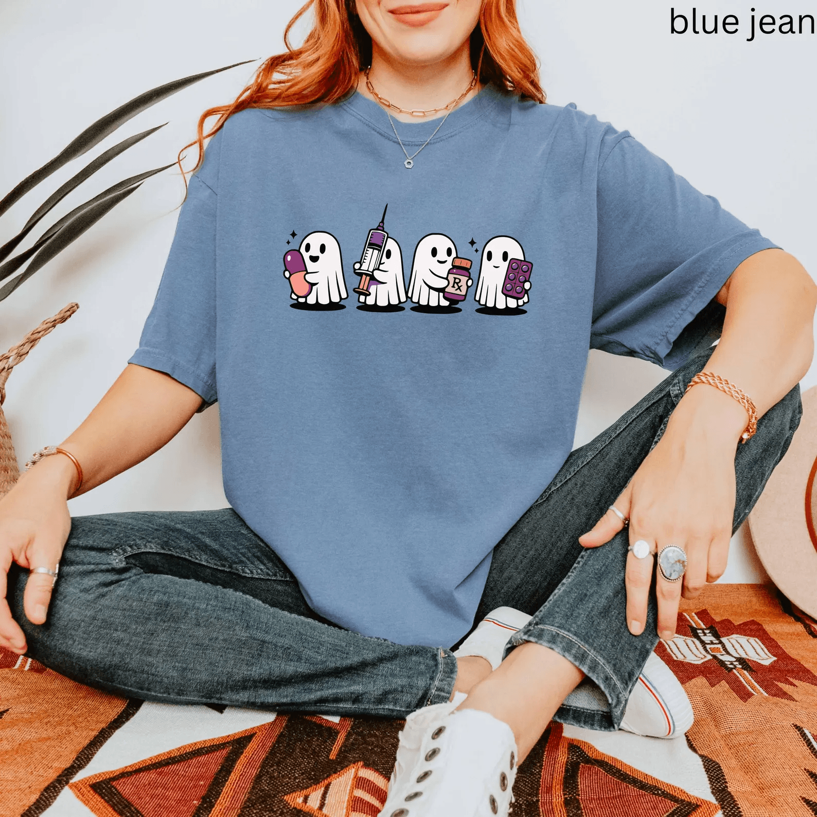 Funny Pharmacy Tech Halloween Shirt Ghost Tee