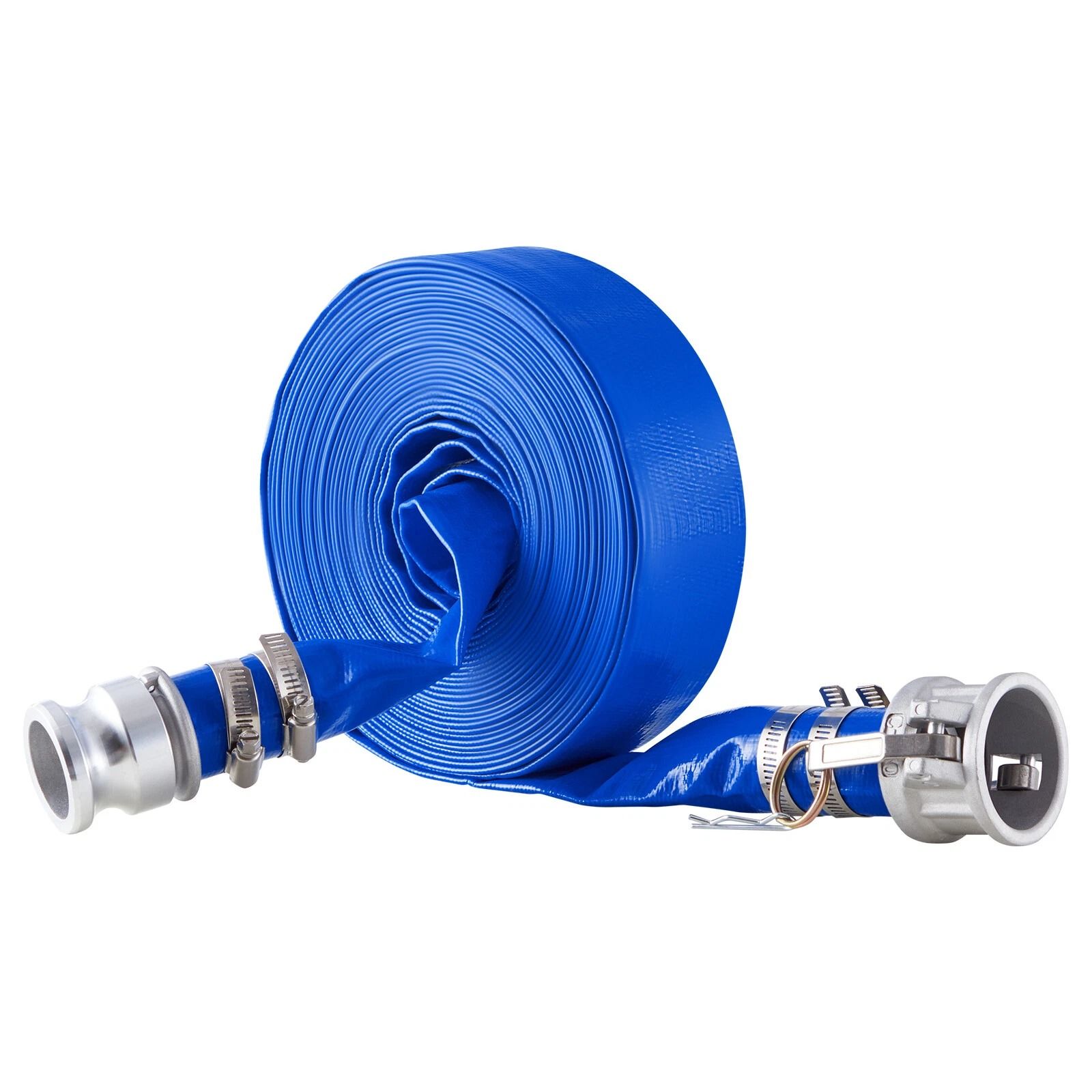 Pool Backwash Hose Blue PVC Discharge Hose with Fittings