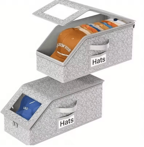 Nesting Hat Storage Bag Large Capacity Stackable Baseball Cap Organizer 1 to 2 Pc