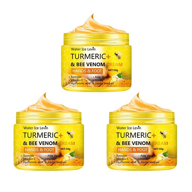 Turmeric & Bee Venom Anti-Drying Crack Foot & Hand Repair Cream – Deep Moisture & Skin Renewal