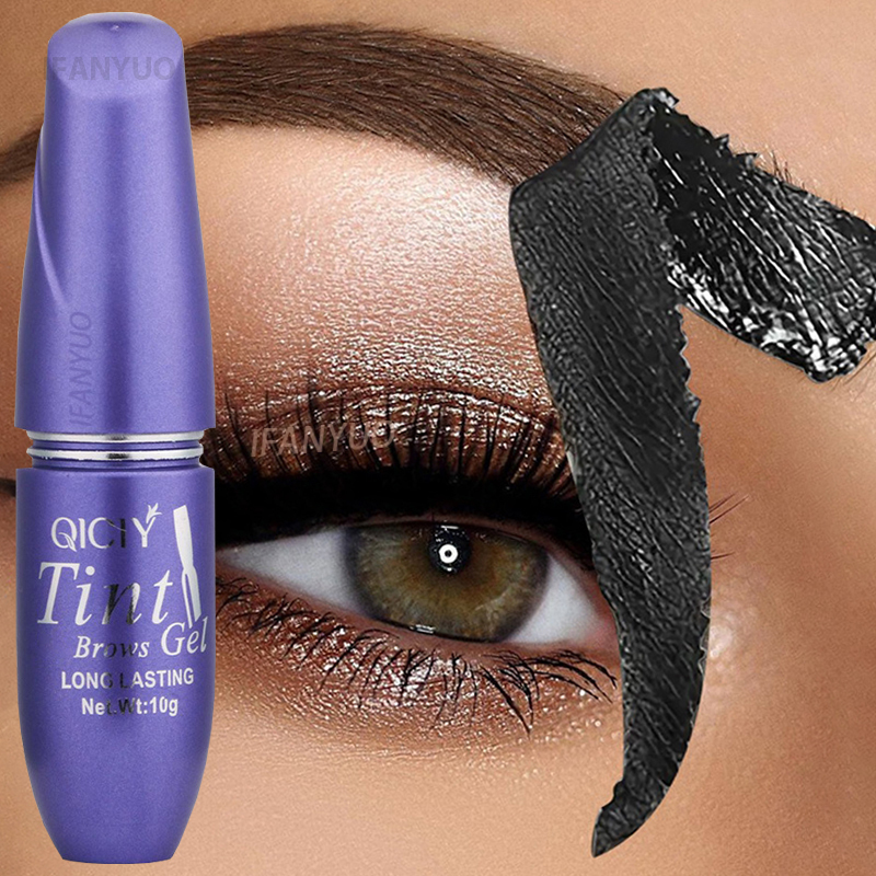 Tattoo Peel Off Eyebrow Gel Tint Semi Permanent Waterproof Brow Tint for Fuller Defined Lasting Brows