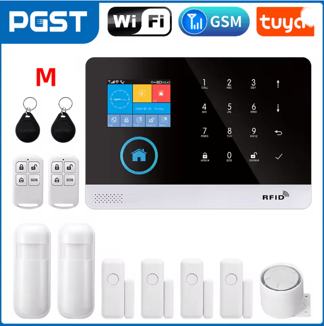 PGST Smart Home Security Alarm System Wireless GSM WIFI with App Control