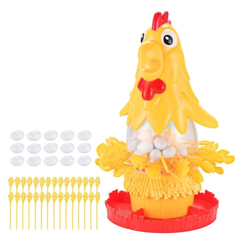 Funny Hen Egg Laying Board Game Interactive Family Party Tabletop Toy