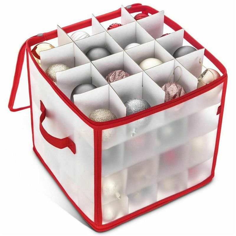 Baubles Storage Box, Xmas Tree Decorations Organizer, Christmas Balls Storage, Bauble Storage Divider, Toys Storage Box