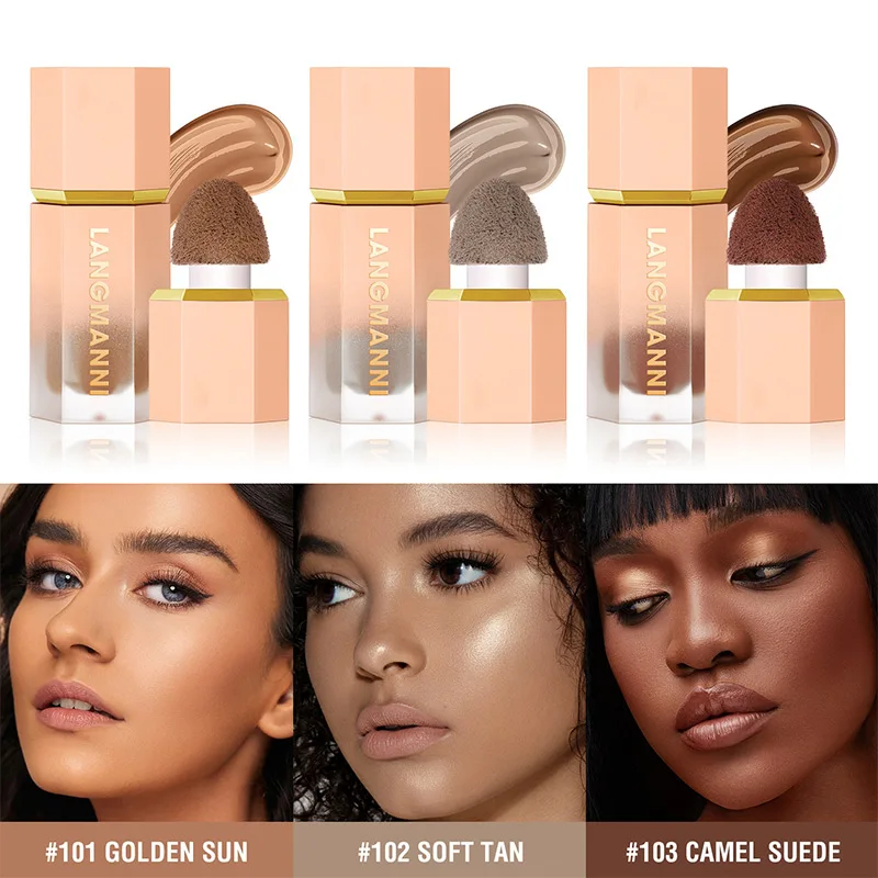 Liquid Contour Stick – Natural Matte Highlighter & Nose Shadow Cream for Lasting Contouring, Brighten Face Makeup