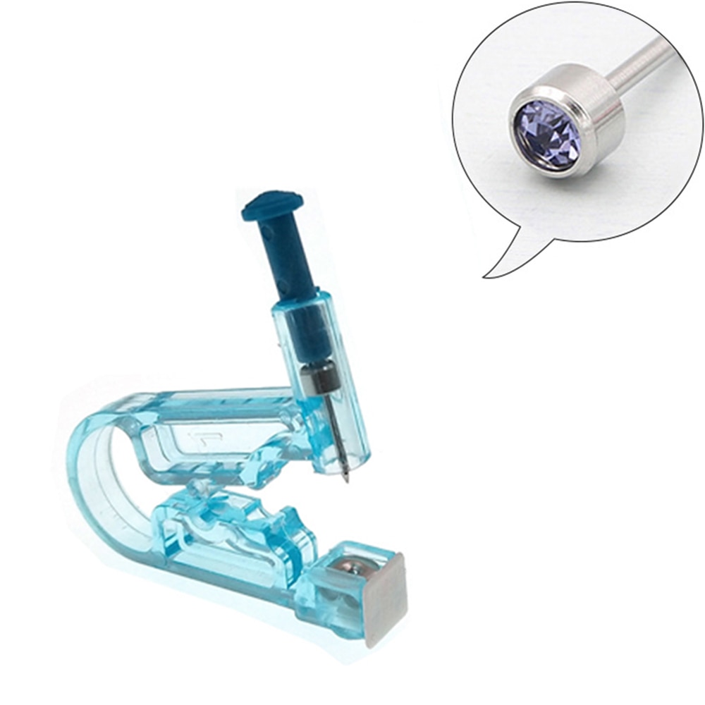 Disposable Sterile Ear Piercing Kit: Cartilage, Tragus, Helix Gun with No Pain - 1/2/4Pcs Piercer Tool & Stud Jewelry