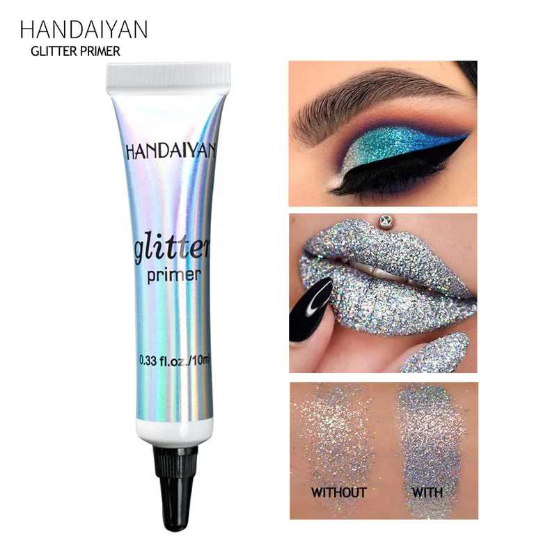 Glitter Eyeshadow Primer for Women, Long Lasting Eye Makeup Base, Light Milk Cream Texture Cosmetic Primer