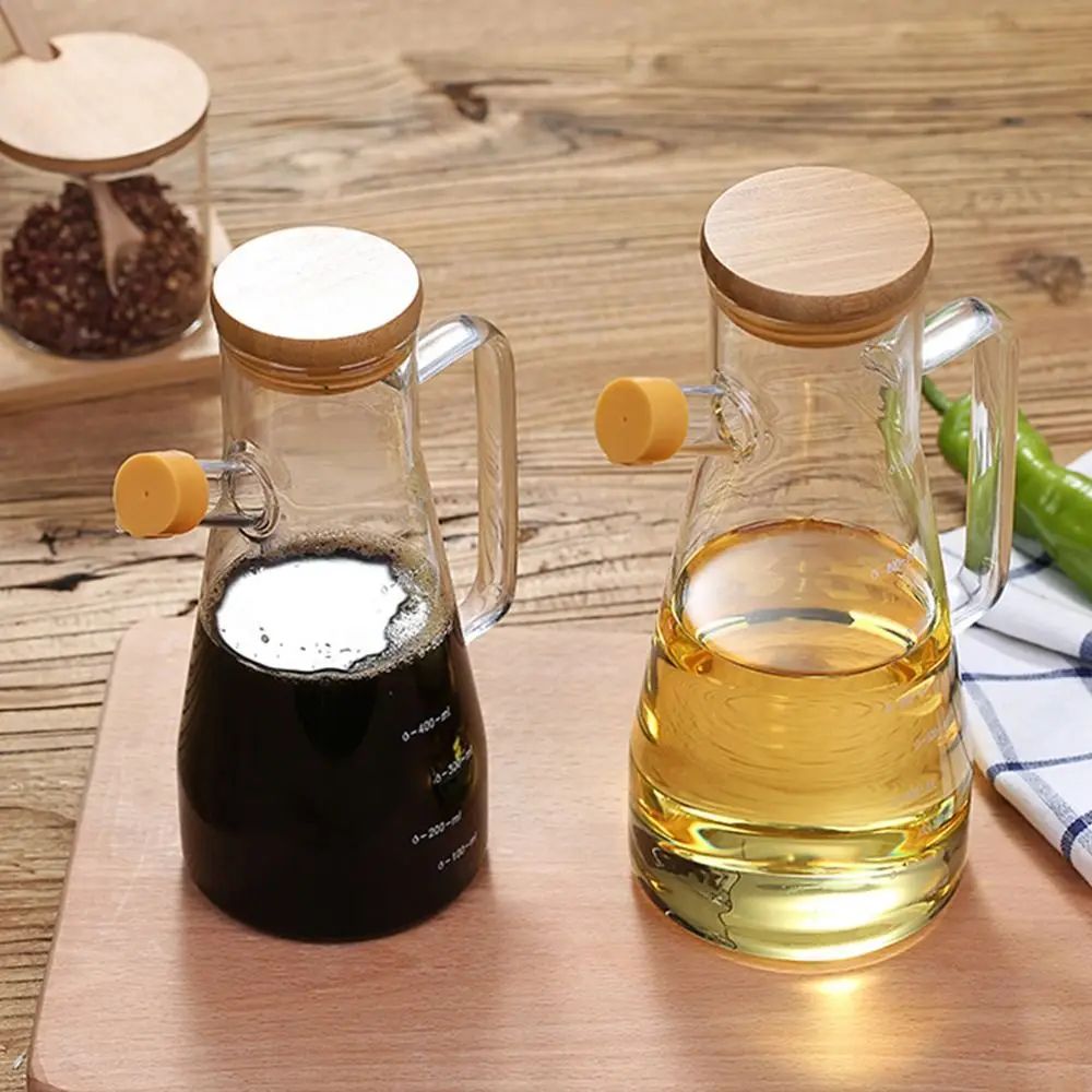 Large Capacity Glass Oil Dispenser Bottle Leak Proof 1000ml