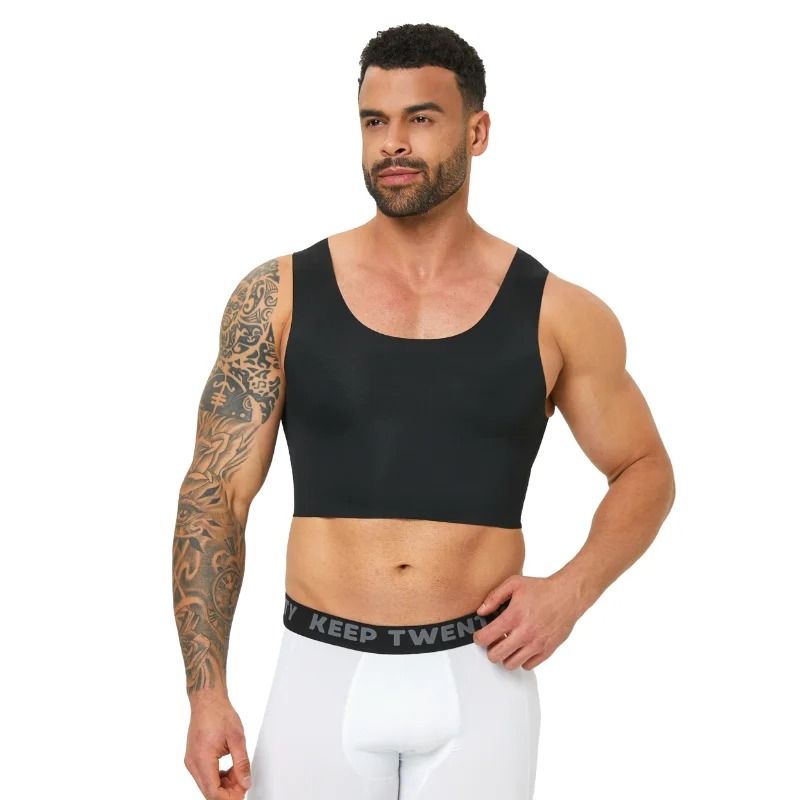 Mens Seamless Shaping Vest Breathable Slim Fit Undershirt