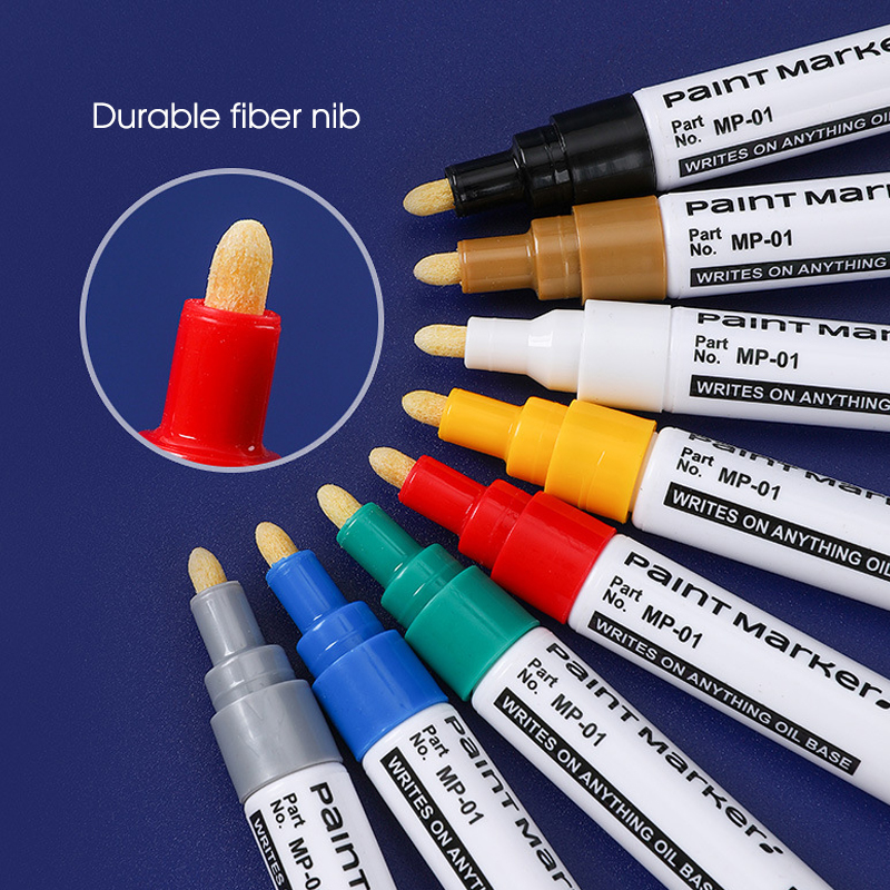 12color Waterproof Paint Marker for Car Paint Wood Ceramics Tires Shoes Metal Paint Mending Pen