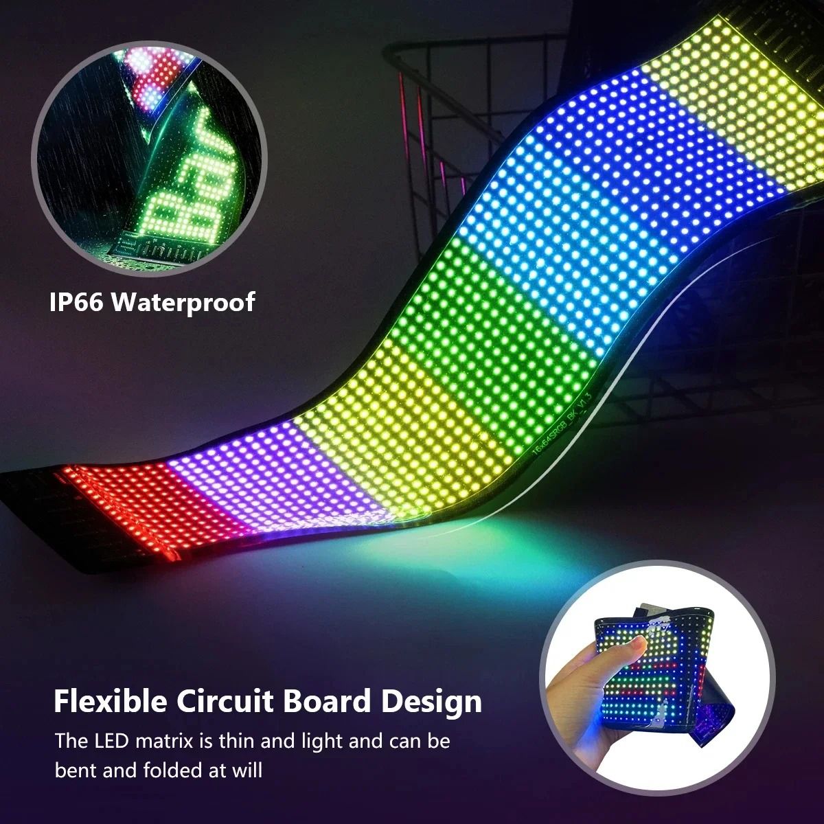 Flexible Smart LED Matrix Pixel Panel