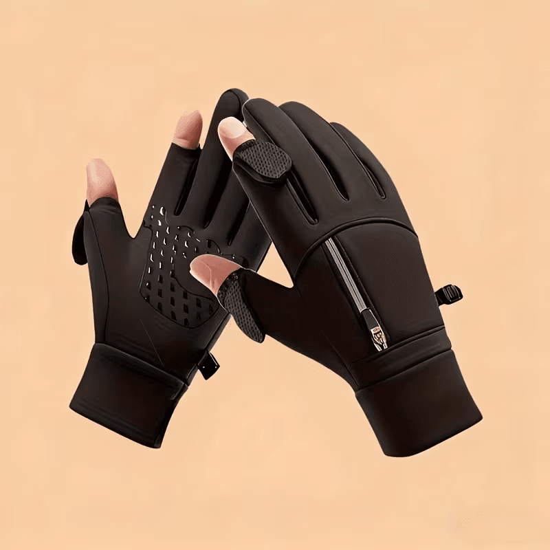 FrostGrip Flip-Open Winter Gloves | Stay Warm & Text with Ease in Cold Weather