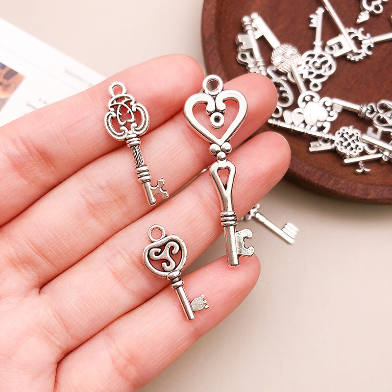 DIY Metal Charms for Jewelry Making – 50g Zinc Alloy Pendants for Bracelets & Necklaces Crafting Supplies