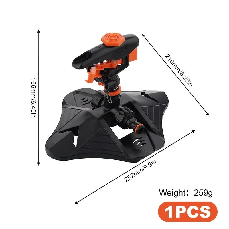 Upgraded 360 Degree Rotating Garden Water Sprinkler with Adjustable Angle and Large Coverage