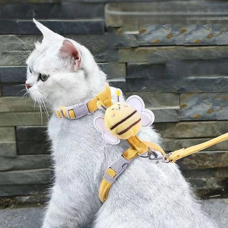 Escape Proof Mesh Cat Harness Leash Set