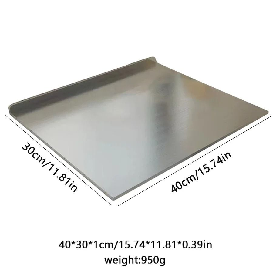 Stainless Steel Folding Chopping Board Double Sided L Shaped Kitchen Prep Board