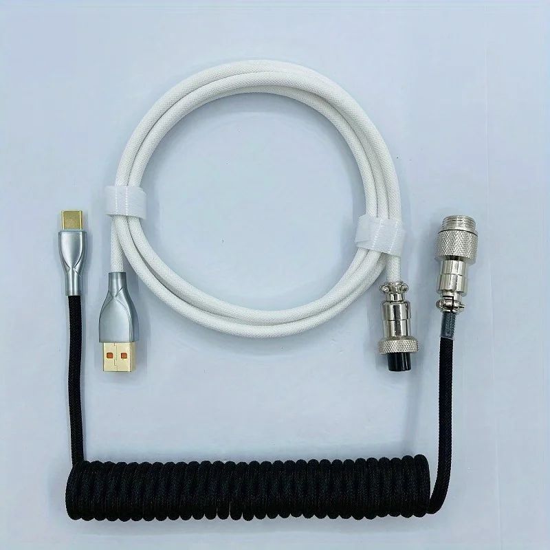Coiled Mechanical Keyboard Gaming Cable