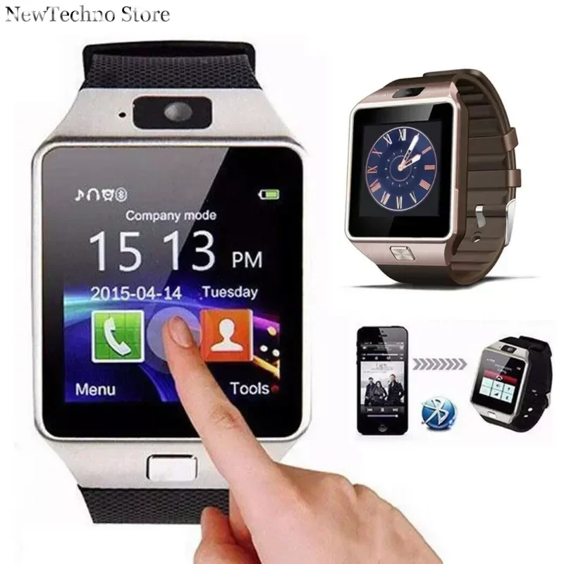 Bluetooth Smart Watch with Camera Waterproof Touch Screen for Android and iPhone