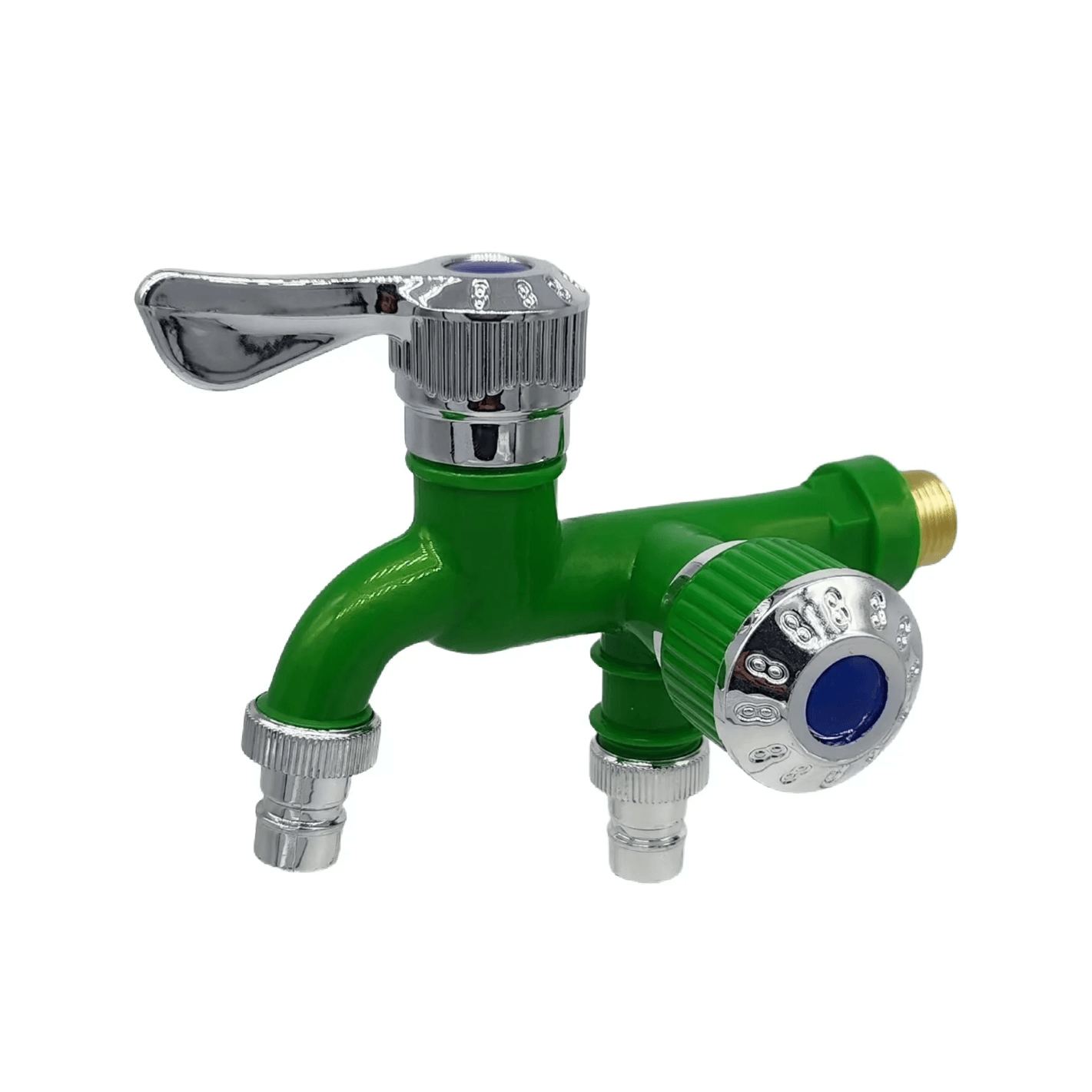 AquaSplit Dual Outlet Faucet – Quick Connect Laundry & Mop Pool Tap