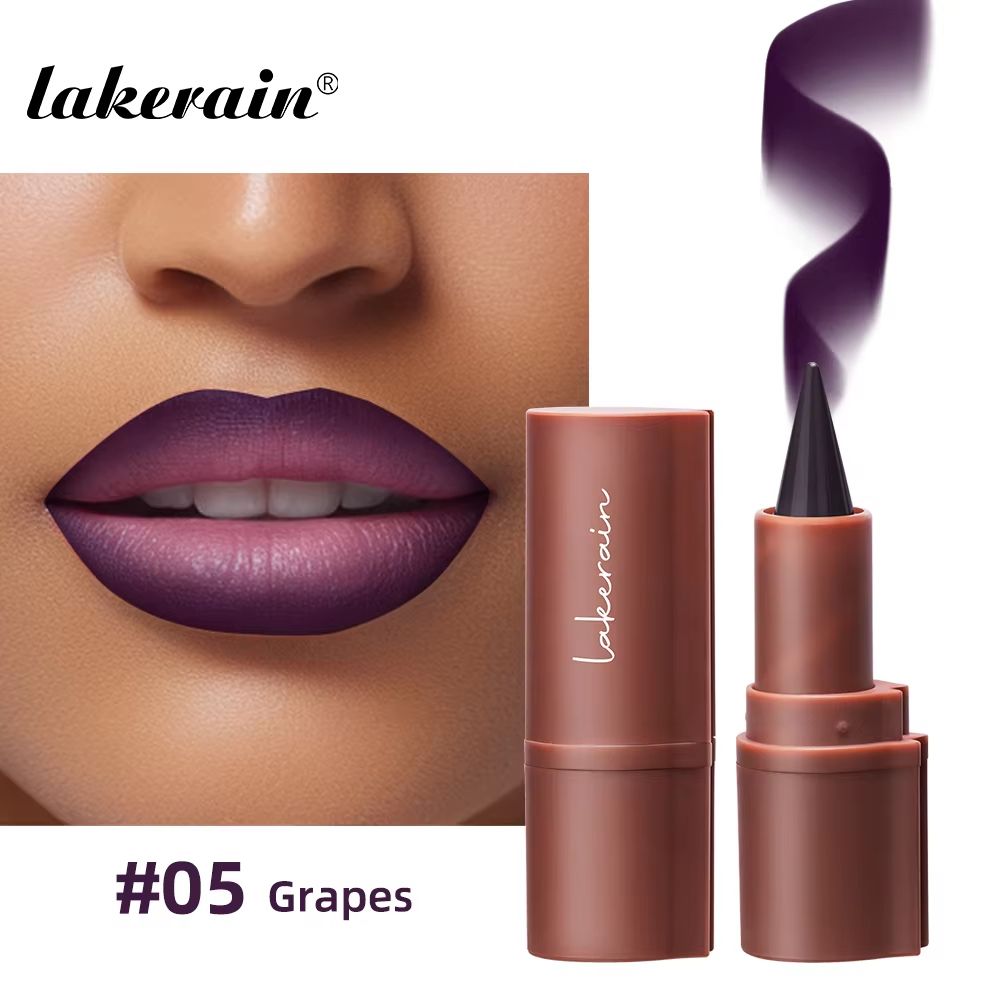Lakerain Matte Lip Liner Crayon Waterproof Velvet Lip Contour Pencil Long Lasting Non Stick Lip Tint