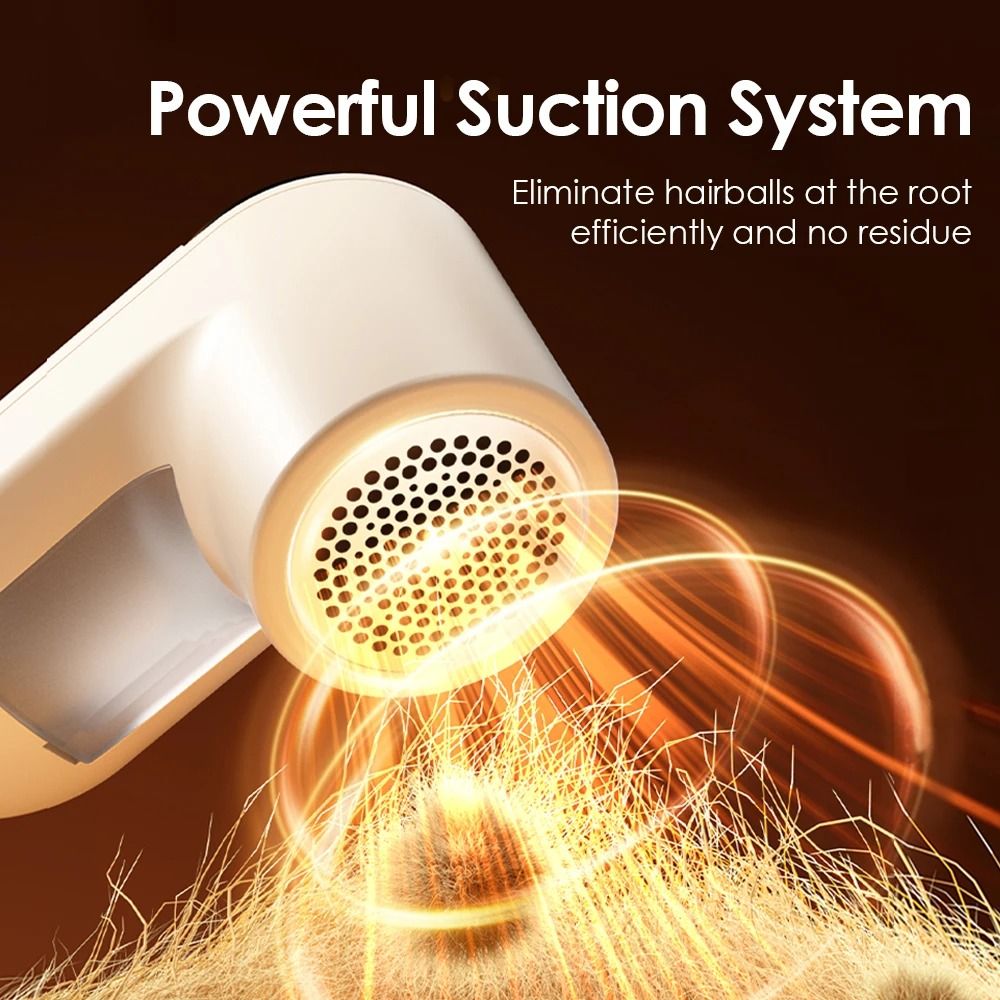 Rechargeable Fabric Lint Remover with LED Display and Adjustable Speeds