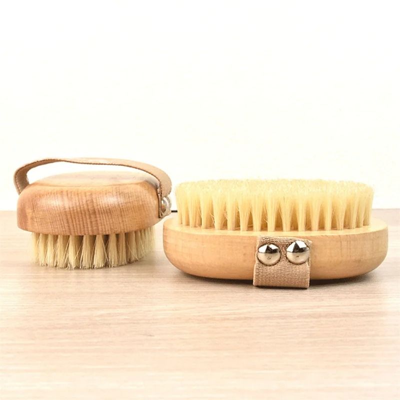 PureGlow Natural Bristle Wet Dry Body Brush