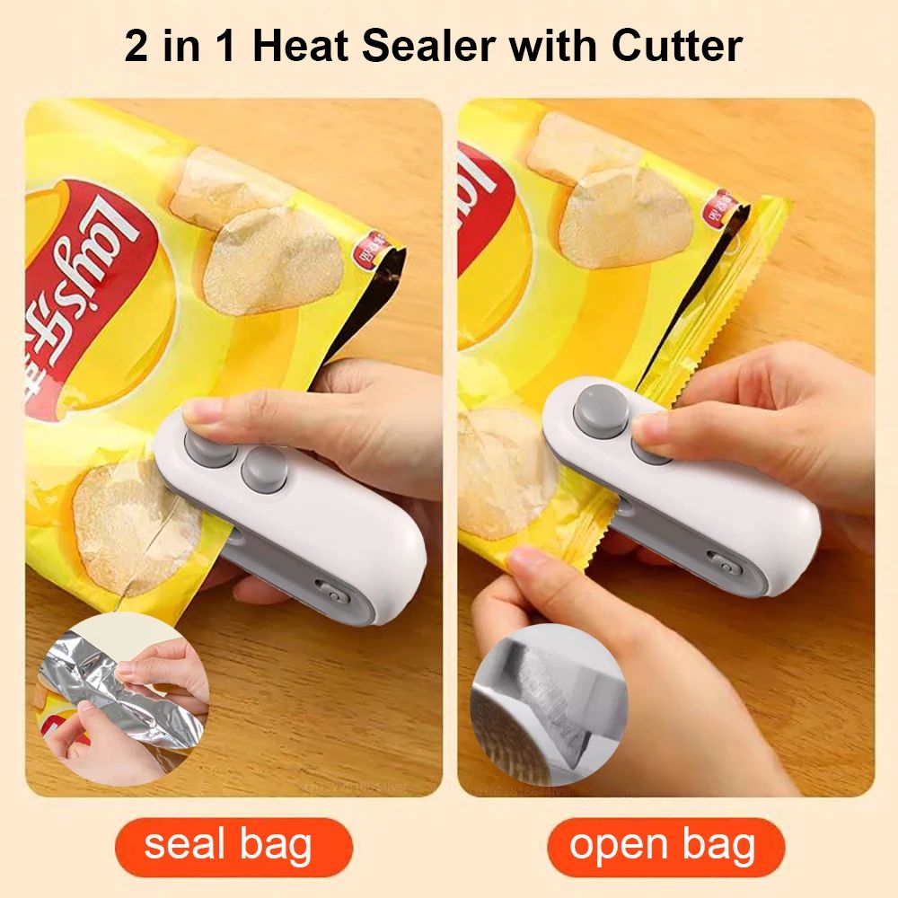 Mini Handheld Heat Sealer – Portable Food Bag Sealing Machine