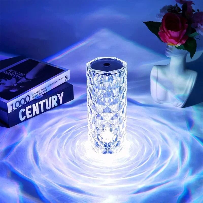 Crystal Rose Diamond Table Lamp