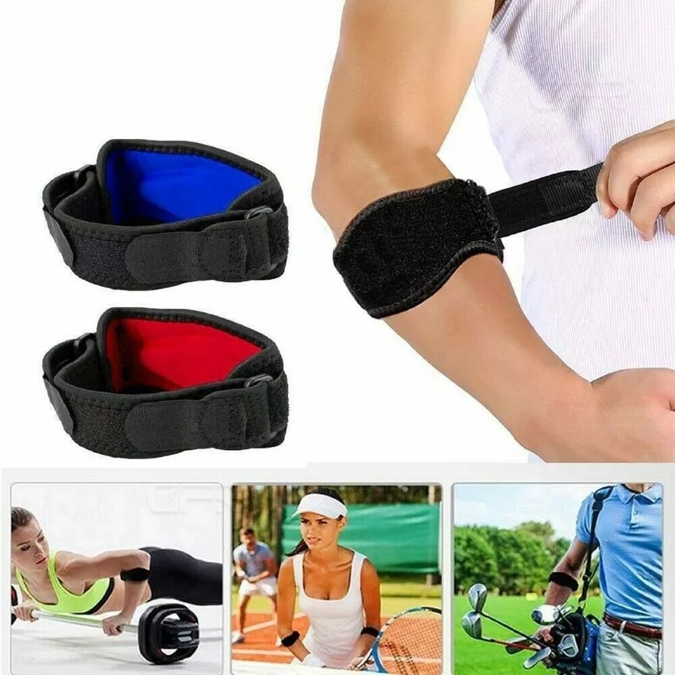 Tennis Elbow Brace Support Arthritis Tendonitis Golfer Arm Joint Pain Band Strap