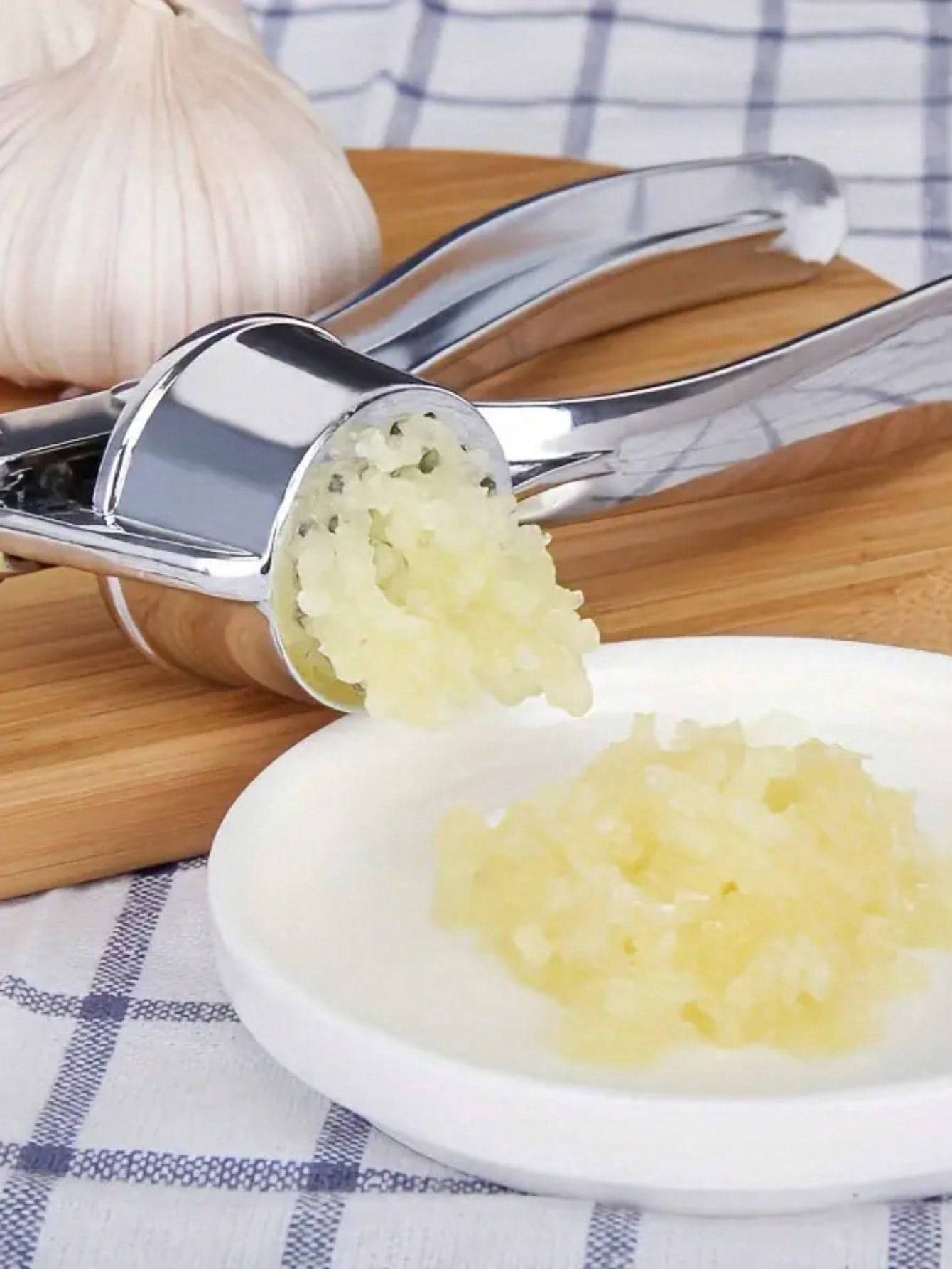 Garlic Masher Crusher Washable Garlic Press Kitchen Tool, Garlic Minver, Kitchen Supplies, Kitchen Gadgets