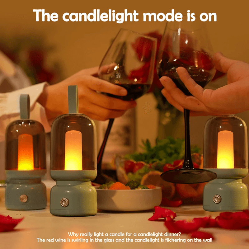 GlowHaven Rechargeable Retro Lantern Night Light
