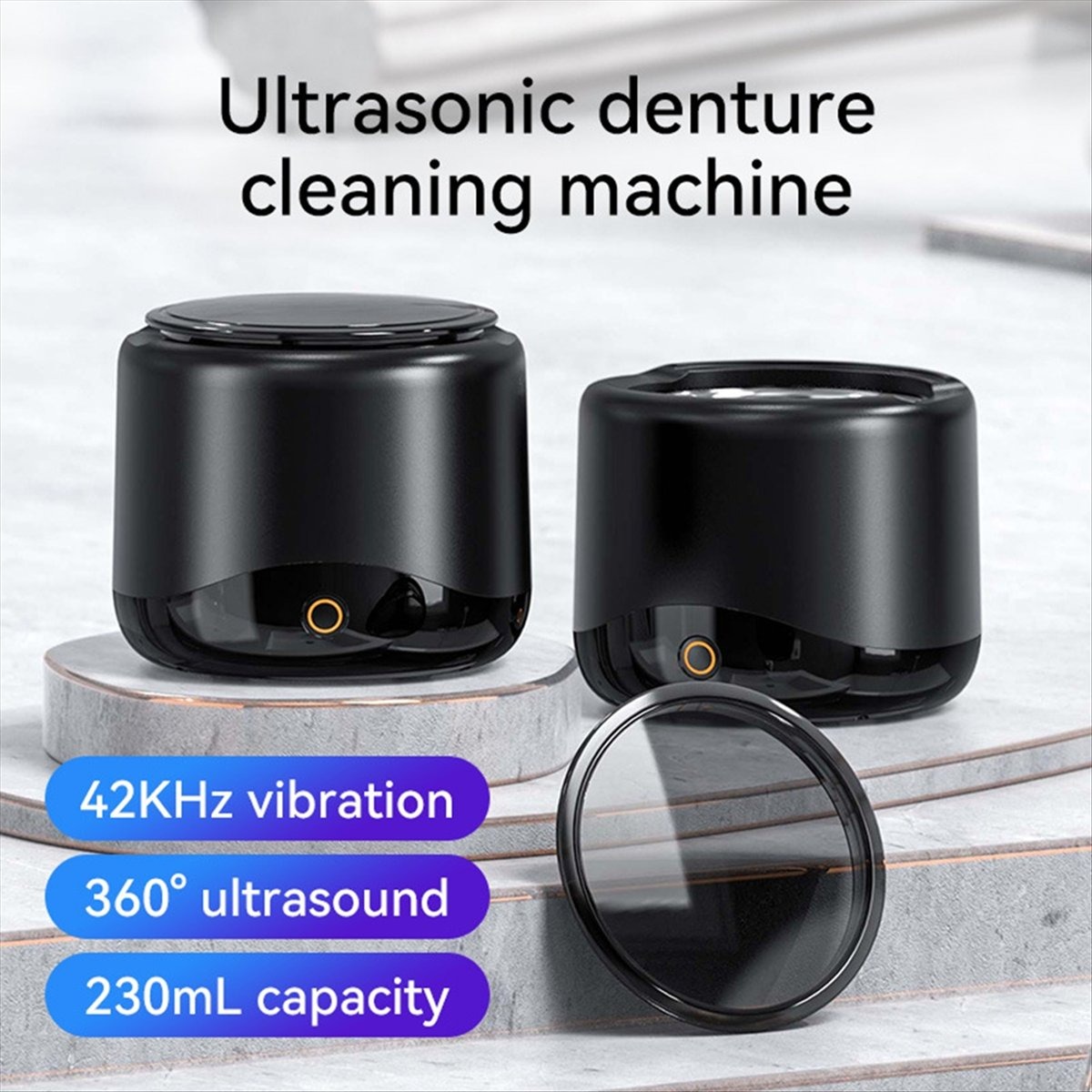 Professional Ultrasonic Cleaner for Jewelry, Watches, Dentures, and Dental Tools - 230ml EU Household Cleaning Machine