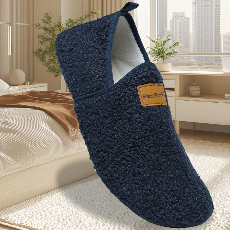 Lightweight and Comfortable Casual Shoes, Simple Winter Plush Shoes For Men and Women, Plush Warmth Indoor Home Slippers